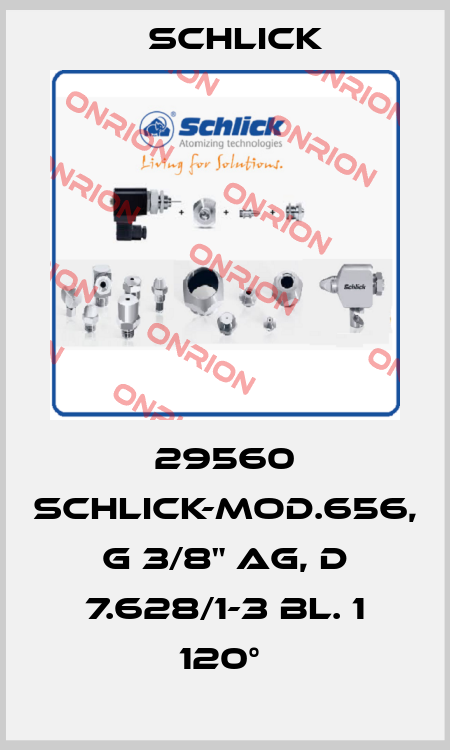 29560 SCHLICK-MOD.656, G 3/8" AG, D 7.628/1-3 BL. 1 120°  Schlick