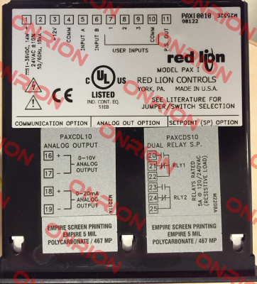 PAX10010 Obsolete, replaced by PAXI0020 and PAXI0030 -big