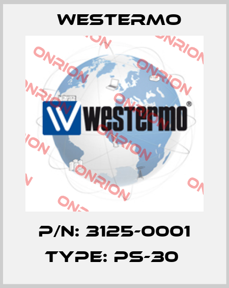 P/N: 3125-0001 Type: PS-30  Westermo