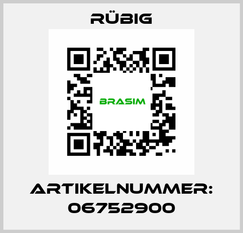 Artikelnummer: 06752900 Rübig