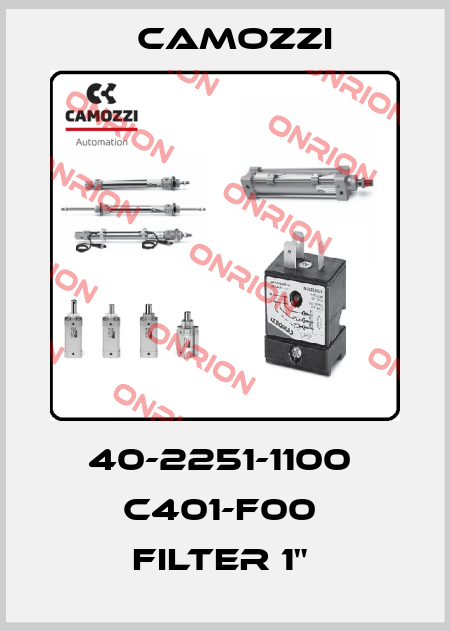 40-2251-1100  C401-F00  FILTER 1"  Camozzi