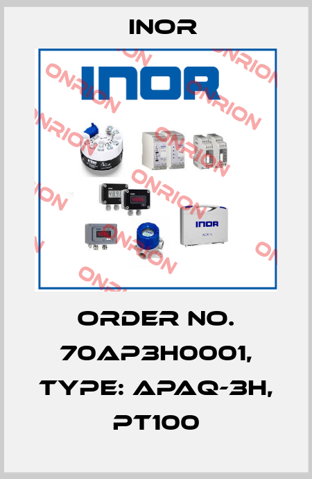 Order No. 70AP3H0001, Type: APAQ-3H, Pt100 Inor