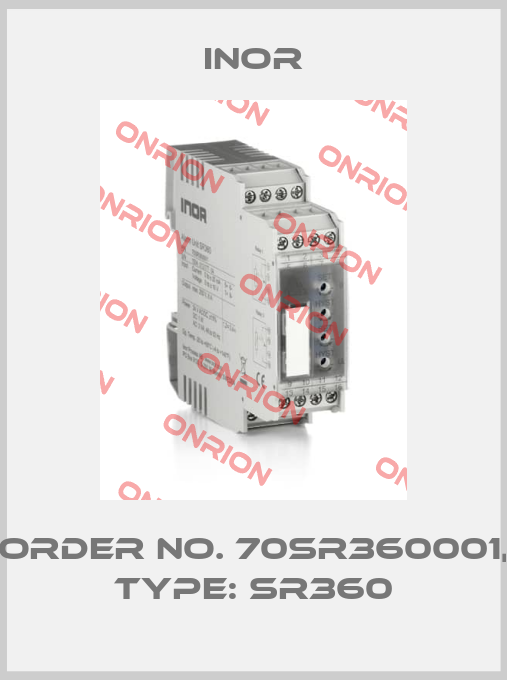 Order No. 70SR360001, Type: SR360-big