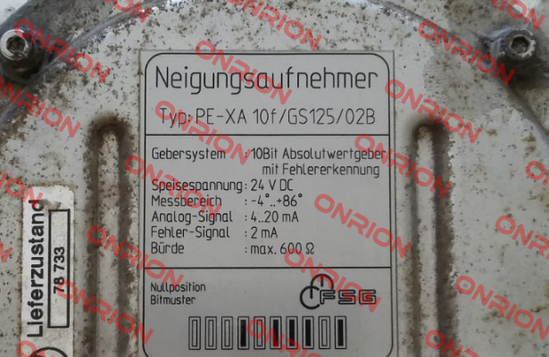 TYP: PE-XA 10 f/GS125/02B (OEM) - not available-big