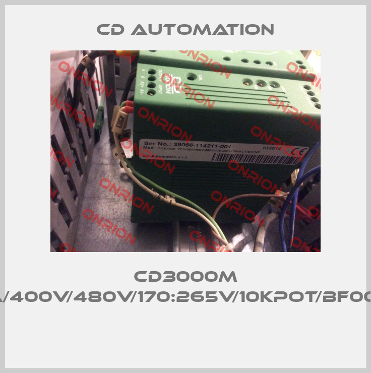 CD3000M 2PH/35A/400V/480V/170:265V/10KPot/BF008/NF/EM -big