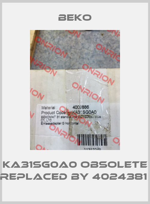 KA31SG0A0 obsolete replaced by 4024381 -big
