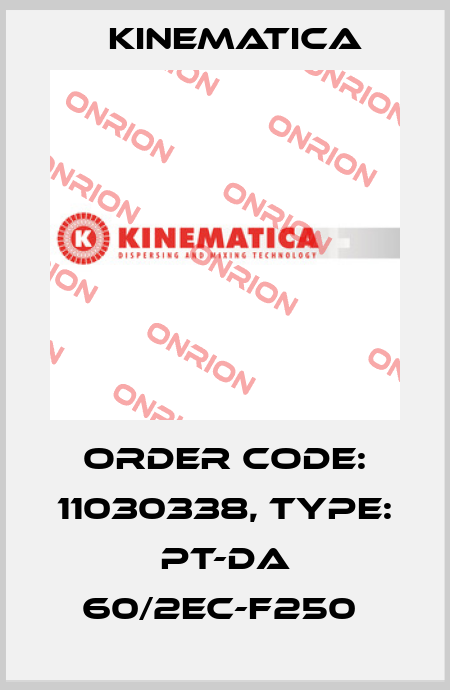 Order Code: 11030338, Type: PT-DA 60/2EC-F250  Kinematica