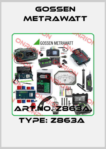 Art.No. Z863A, Type: Z863A  Gossen Metrawatt
