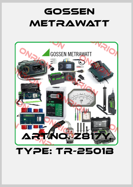 Art.No. Z817Y, Type: TR-2501B  Gossen Metrawatt