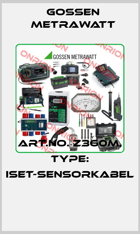 Art.No. Z360M, Type: ISET-Sensorkabel  Gossen Metrawatt