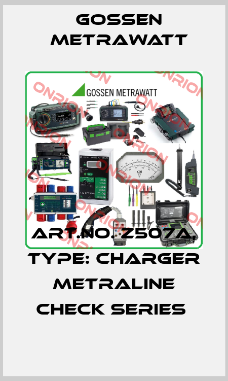 Art.No. Z507A, Type: Charger METRALINE CHECK Series  Gossen Metrawatt
