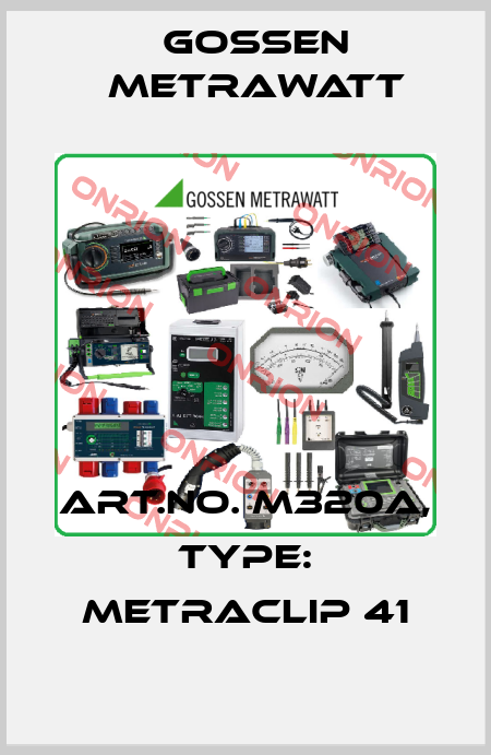 Art.No. M320A, Type: METRACLIP 41 Gossen Metrawatt