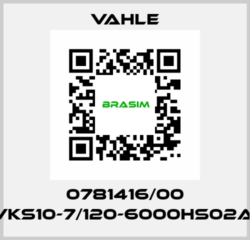 0781416/00 VKS10-7/120-6000HS02A  Vahle