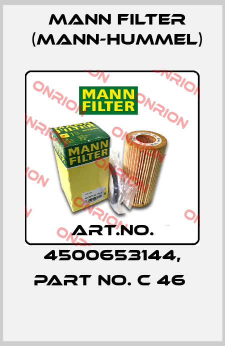 Art.No. 4500653144, Part No. C 46  Mann Filter (Mann-Hummel)