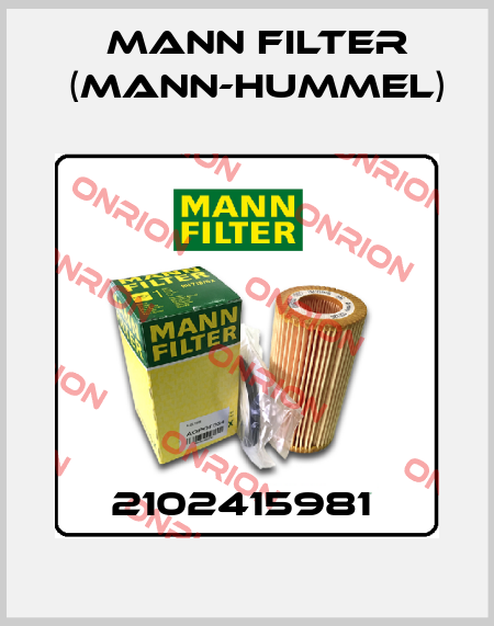2102415981  Mann Filter (Mann-Hummel)