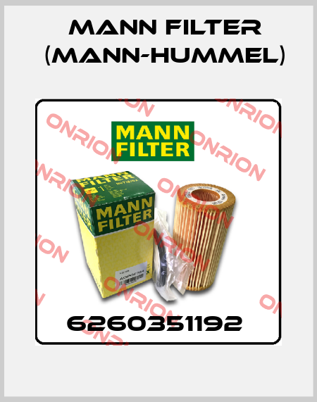 6260351192  Mann Filter (Mann-Hummel)