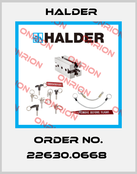 Order No. 22630.0668  Halder