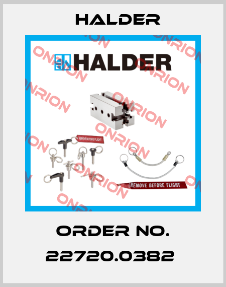 Order No. 22720.0382  Halder