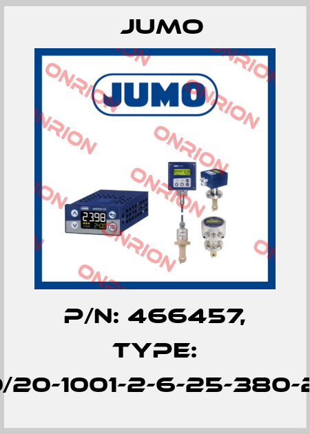 p/n: 466457, Type: 902810/20-1001-2-6-25-380-24/452, Jumo
