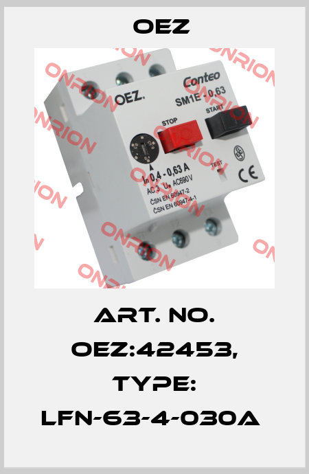 Art. No. OEZ:42453, Type: LFN-63-4-030A  OEZ