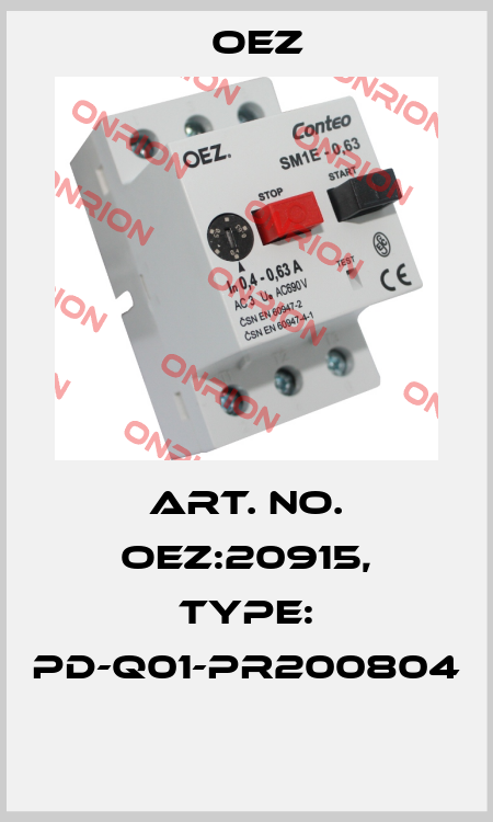 Art. No. OEZ:20915, Type: PD-Q01-PR200804  OEZ