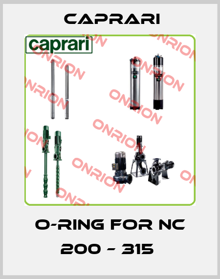 O-Ring for NC 200 – 315  CAPRARI 