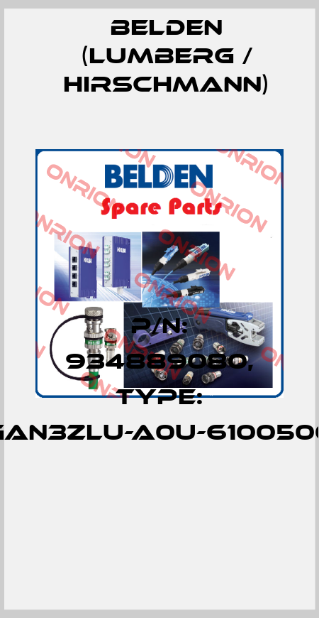 P/N: 934889080, Type: GAN3ZLU-A0U-6100500  Belden (Lumberg / Hirschmann)
