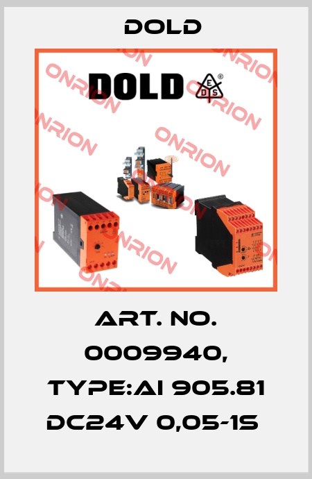 Art. No. 0009940, Type:AI 905.81 DC24V 0,05-1S  Dold