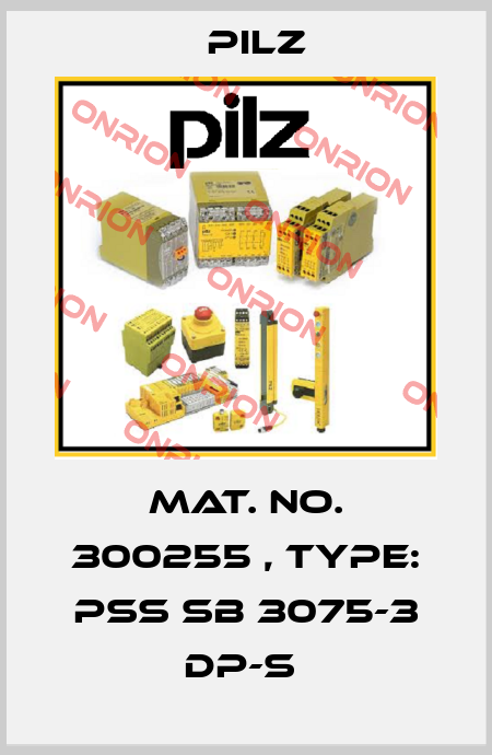 Mat. No. 300255 , Type: PSS SB 3075-3 DP-S  Pilz