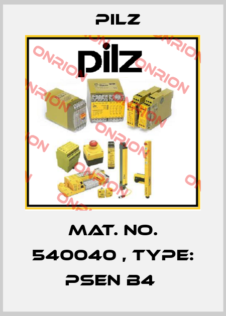 Mat. No. 540040 , Type: PSEN b4  Pilz