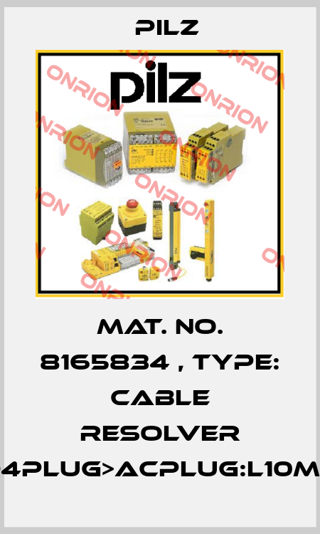 Mat. No. 8165834 , Type: Cable Resolver DD4plug>ACplug:L10mSK Pilz