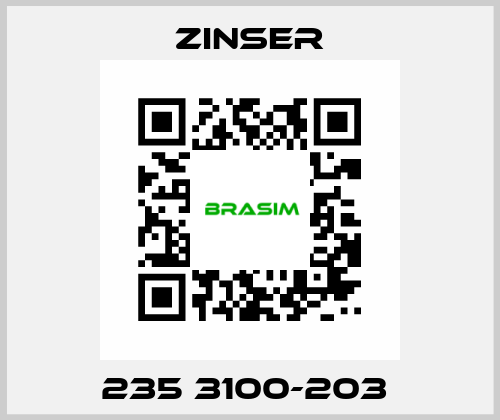 235 3100-203  Zinser