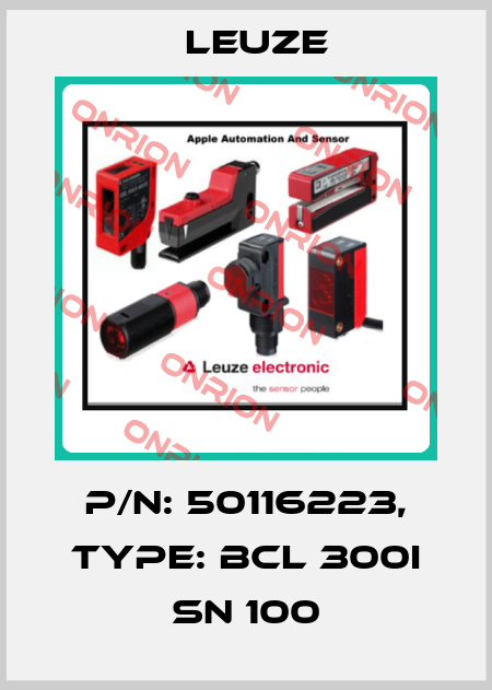 p/n: 50116223, Type: BCL 300i SN 100 Leuze