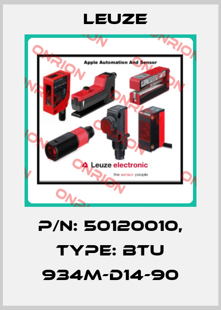 p/n: 50120010, Type: BTU 934M-D14-90 Leuze