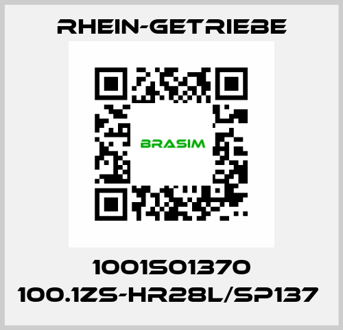 1001S01370 100.1ZS-HR28L/SP137  Rhein-Getriebe