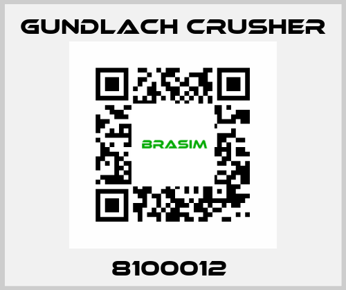 8100012  Gundlach Crusher