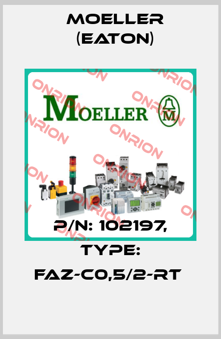 P/N: 102197, Type: FAZ-C0,5/2-RT  Moeller (Eaton)