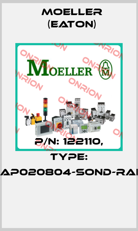 P/N: 122110, Type: XAP020804-SOND-RAL*  Moeller (Eaton)