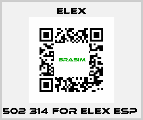 502 314 FOR ELEX ESP  Elex