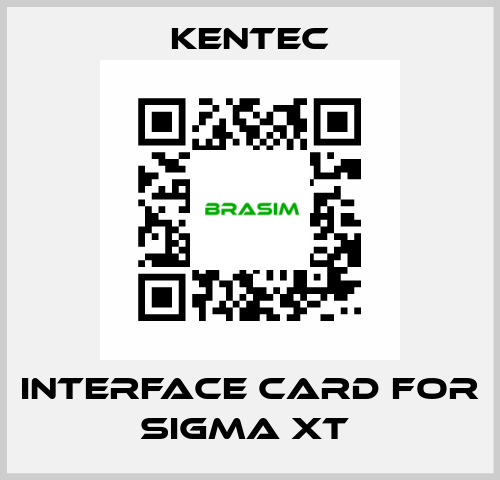 Interface Card For Sigma XT  Kentec