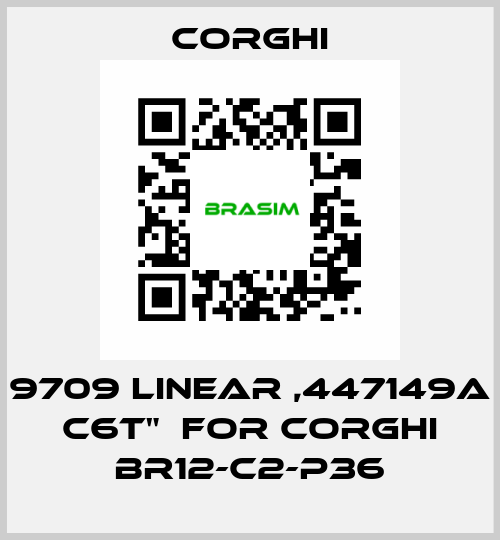 9709 LINEAR ,447149A C6T"  FOR CORGHI BR12-C2-P36 Corghi