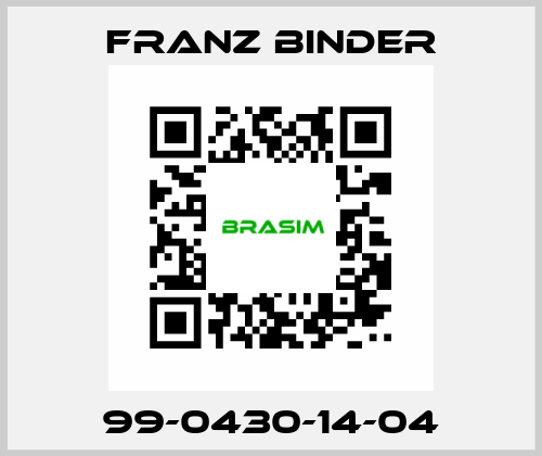 99-0430-14-04 FRANZ BINDER