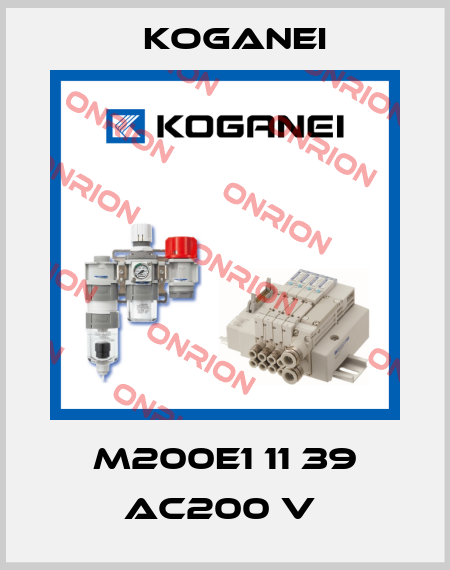M200E1 11 39 AC200 V  Koganei