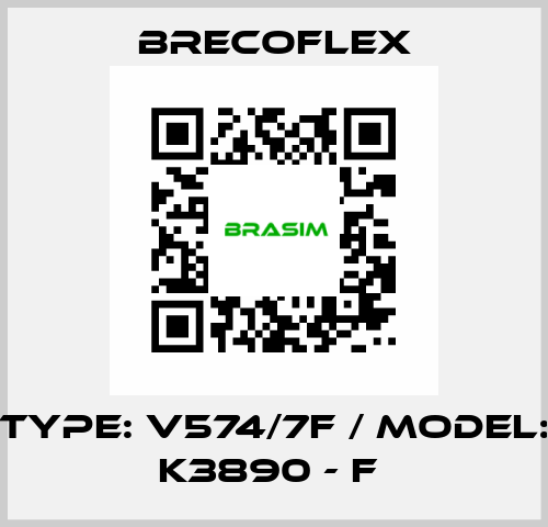 Type: V574/7F / Model: K3890 - F  Brecoflex