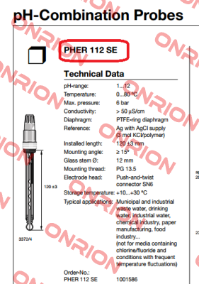 PH -Elektrode PHER-112-SE -big