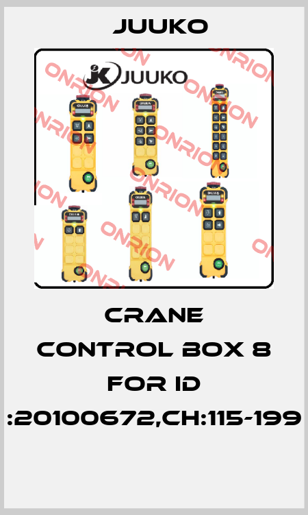 Crane Control Box 8 For ID :20100672,CH:115-199  Juuko