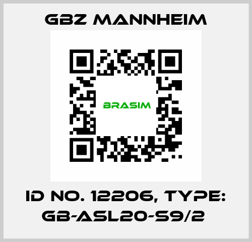 Id No. 12206, Type: GB-ASL20-S9/2  GBZ MANNHEIM