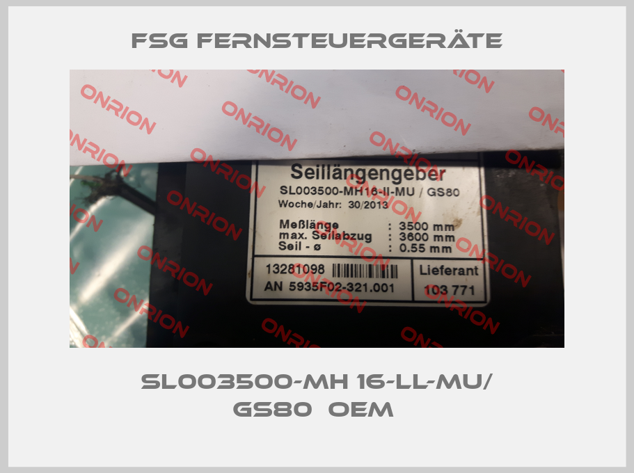 SL003500-MH 16-ll-MU/ GS80  oem -big