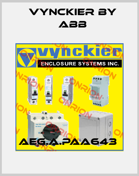 AEG.A.PAA643  Vynckier by ABB