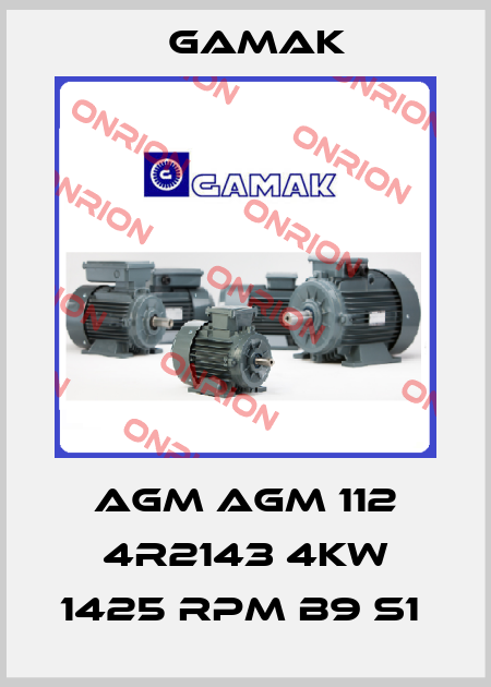 AGM AGM 112 4R2143 4KW 1425 RPM B9 S1  Gamak